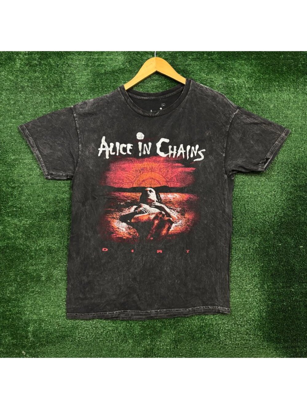 Alice In Chains Dirt Est 1987 Rock Band Mineral Wash T-Shirt Size Large